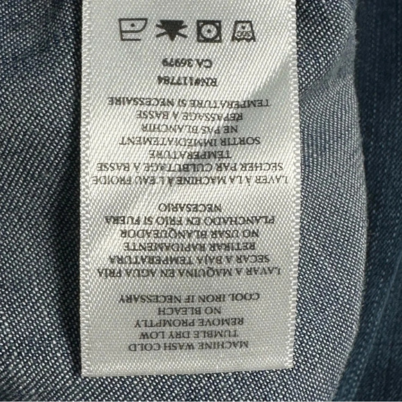 Rails Shawna Chambray Smocked Waist Minidress. Sz: M - Picture 9 of 9